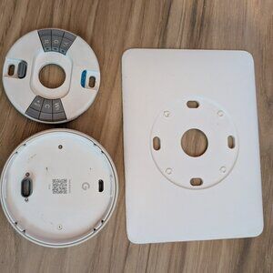 Nest Thermostat E360129 Programmable Model-A0063 - White round